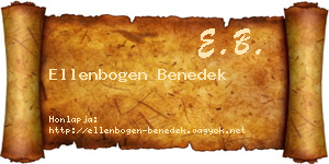 Ellenbogen Benedek névjegykártya